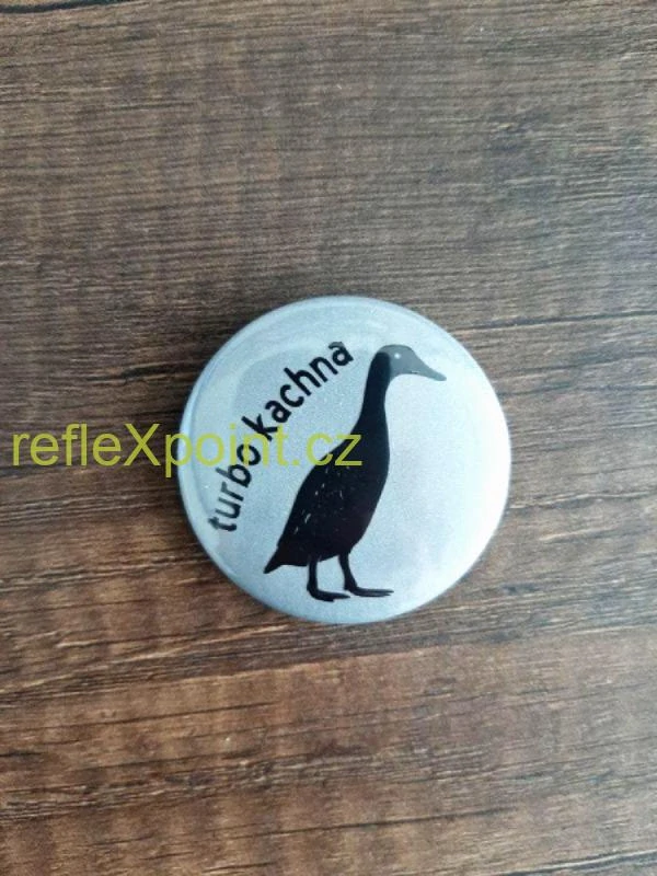 REFLEXNÍ připínací placka - Turbo kachna