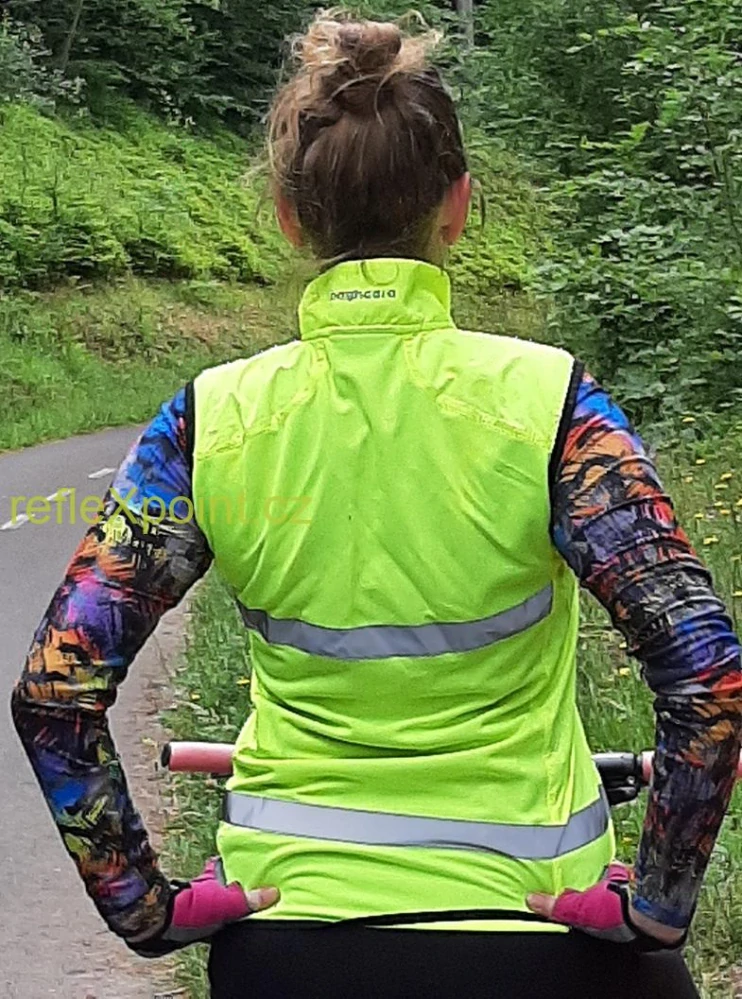 Bagheera - Neónově žlutá funkční běžecká vesta - dámská - vel. S