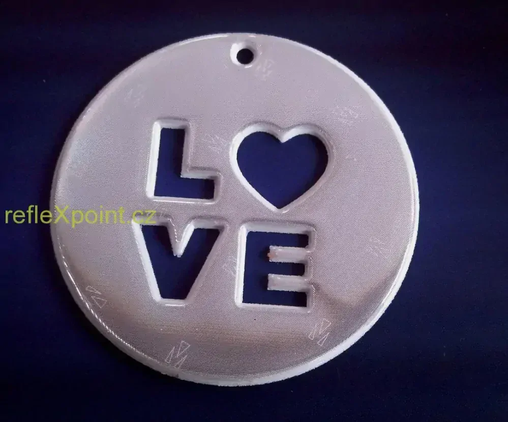 Exkluzivní reflexní přívěsek - Love