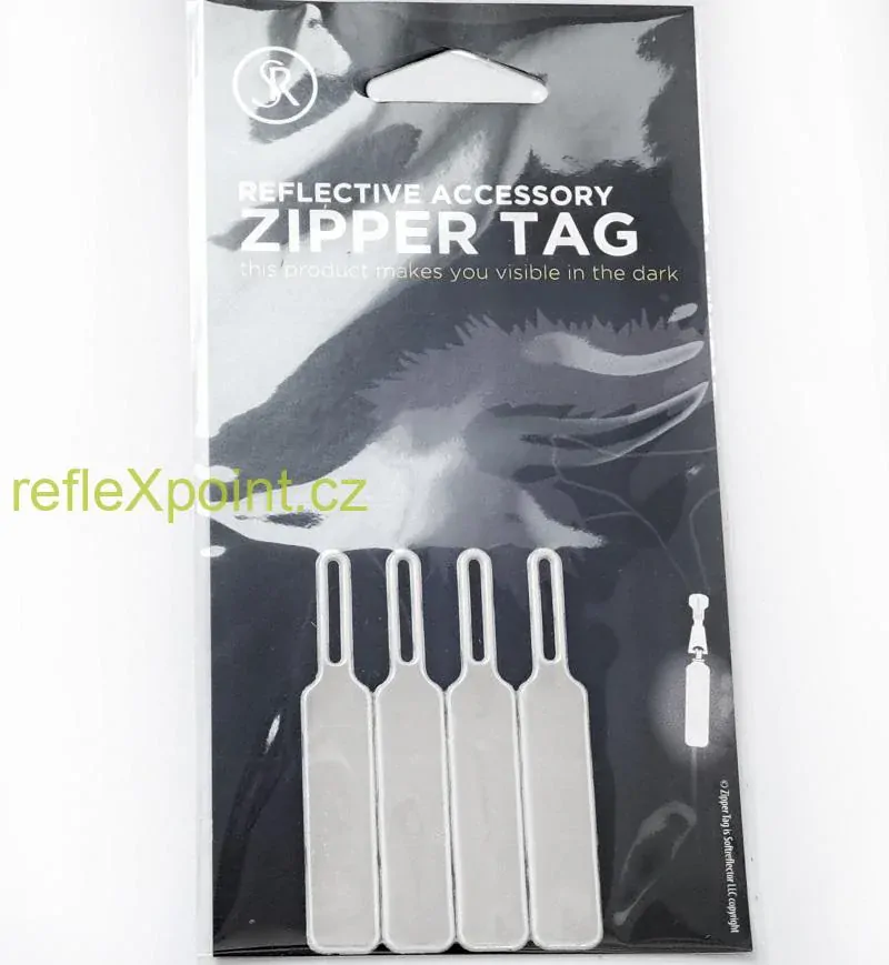 4x Taháček na zip - bílý