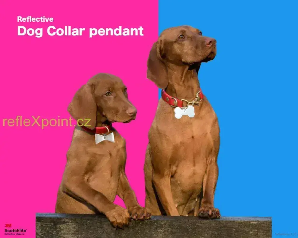 Reflexní přívěsek na obojek - Kostička