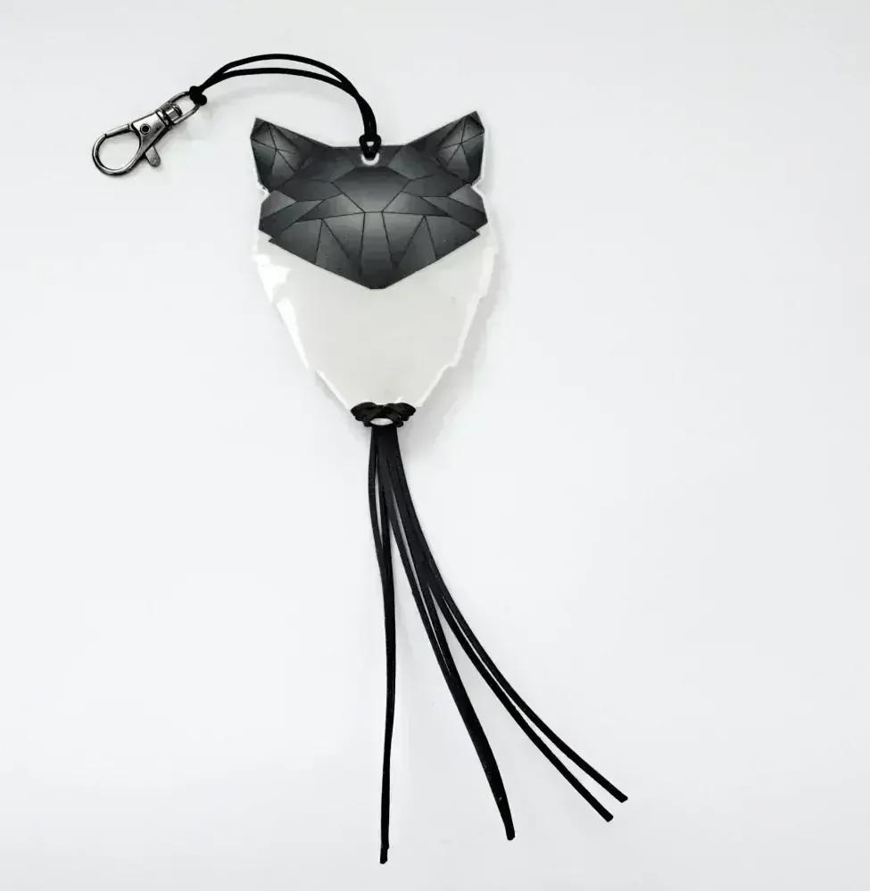 Reflexní přívěsek Origami - Vlk