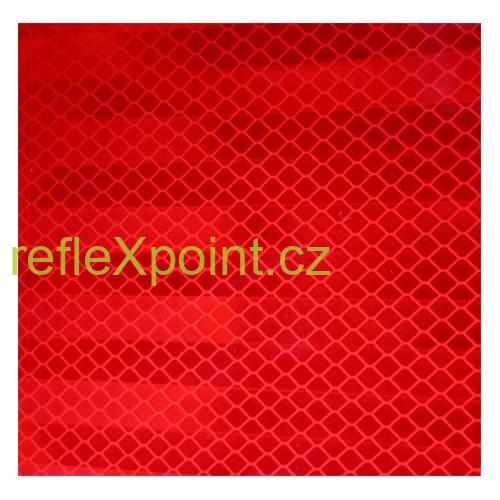 3M reflexní samolepící Diamond Grade červená/ čtverce