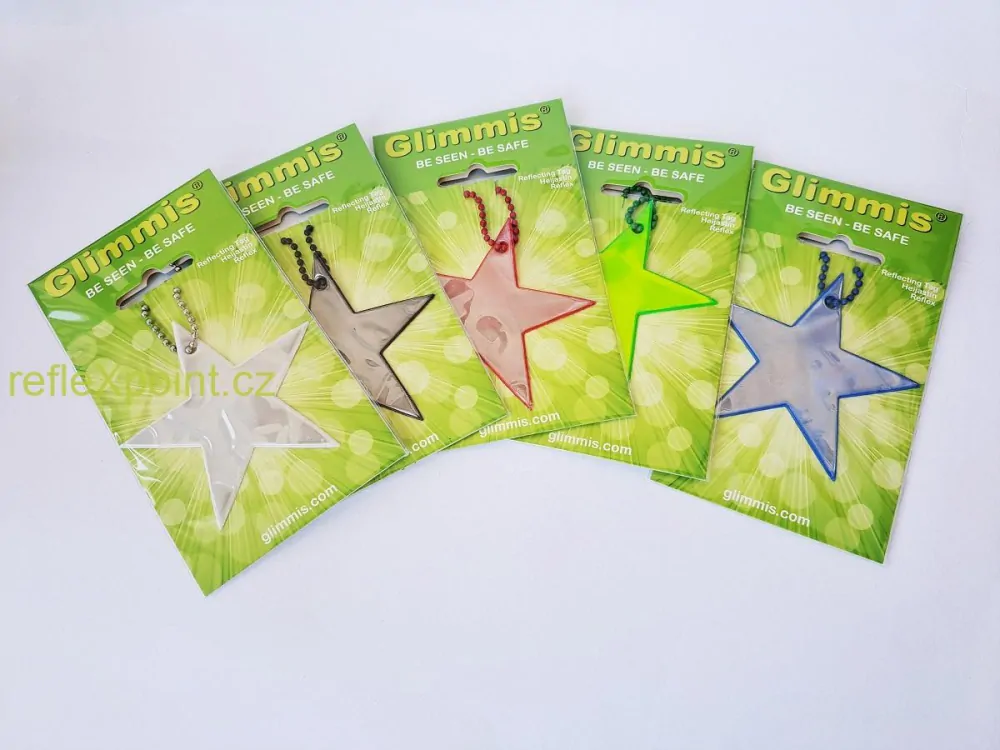 Reflexní přívěsek - Superstar - černá