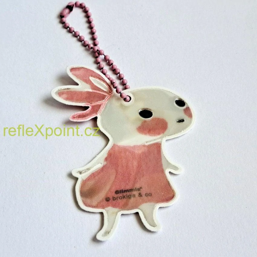 Reflexní přívěsek - Brokiga - Little Pink 