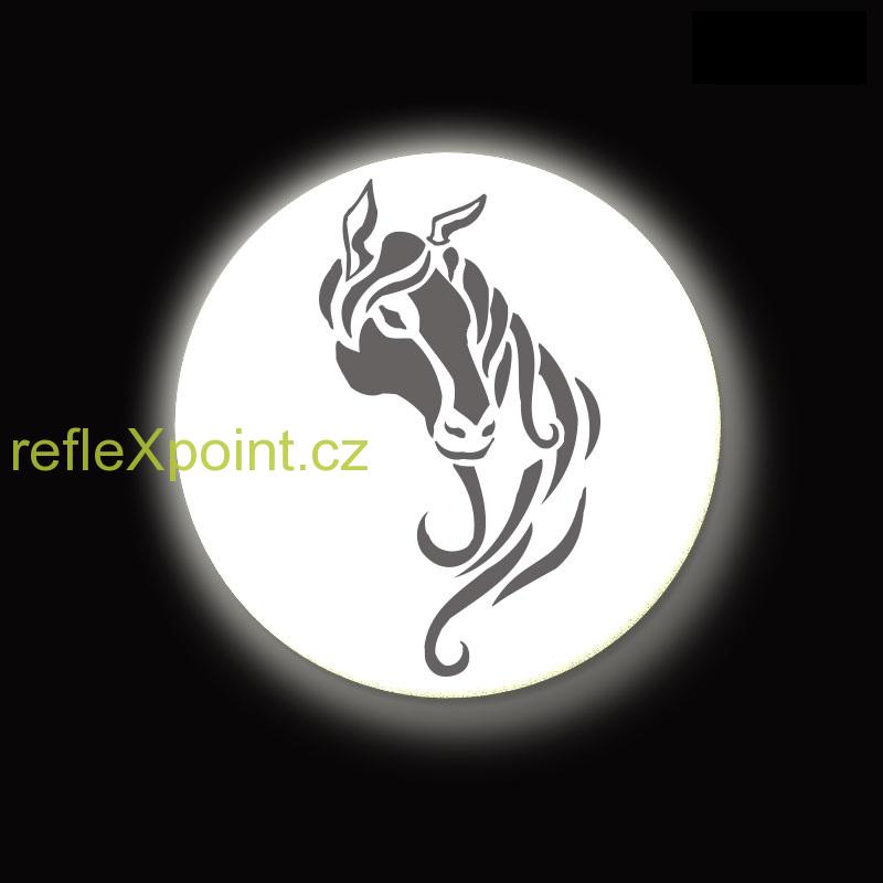 REFLEXNÍ připínací placka - Kůň