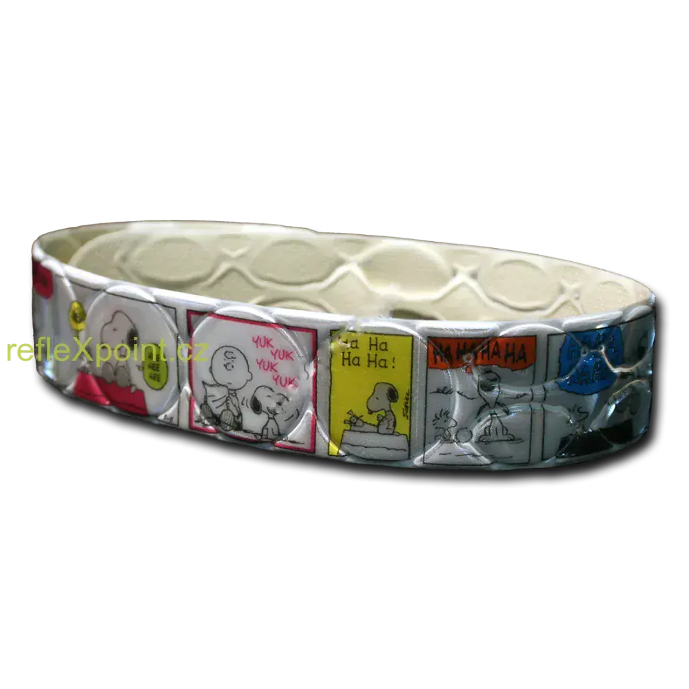 Reflexní doplněk k obojku pro psy - Snoopy Comics
