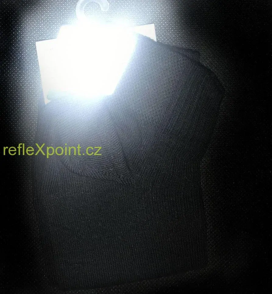 Ponožky ENIF s reflexním prvkem - černé