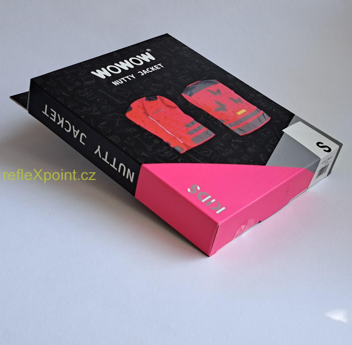 WOWOW Dětská reflexní vesta CRAZY MONSTER Pink 