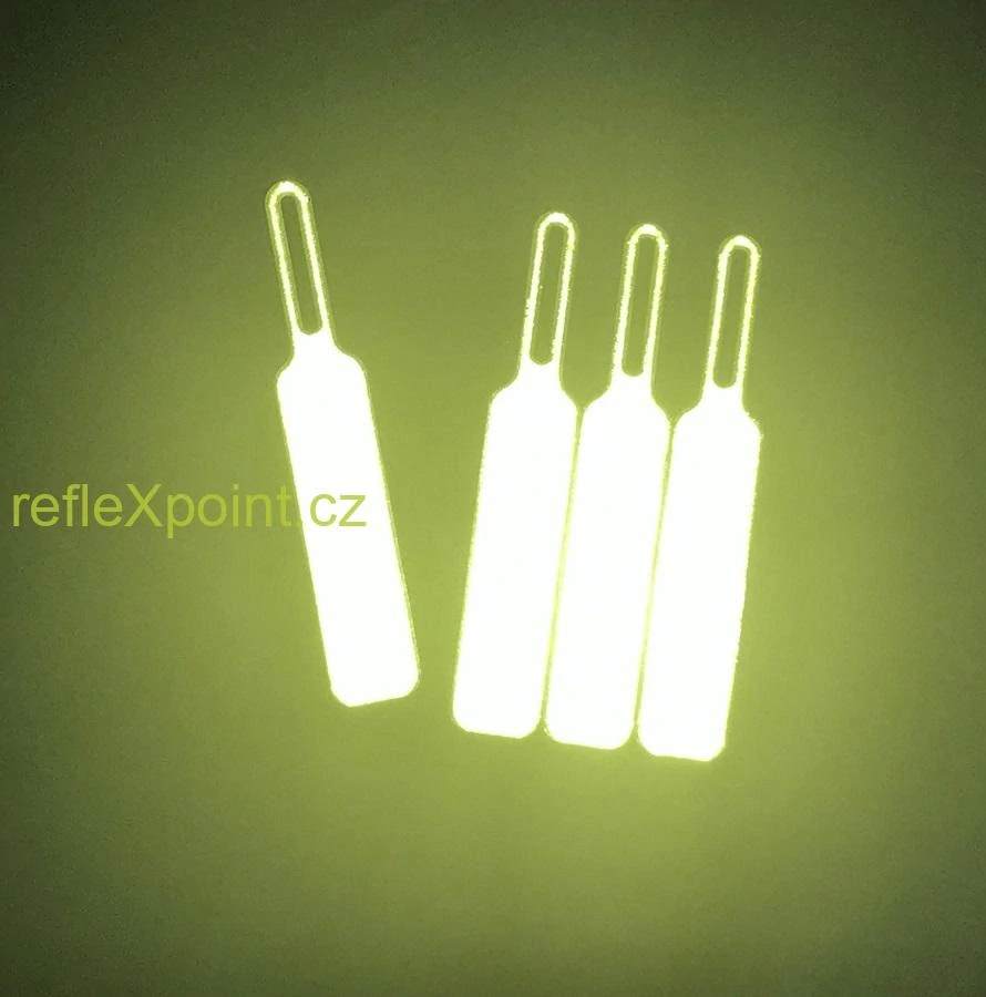 4x Taháček na zip - žlutý