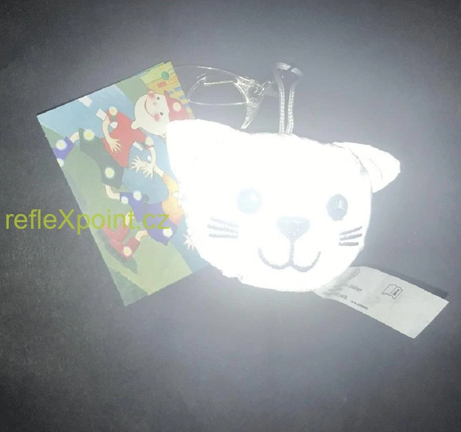 Přívěsek reflexní 3D - Kotě