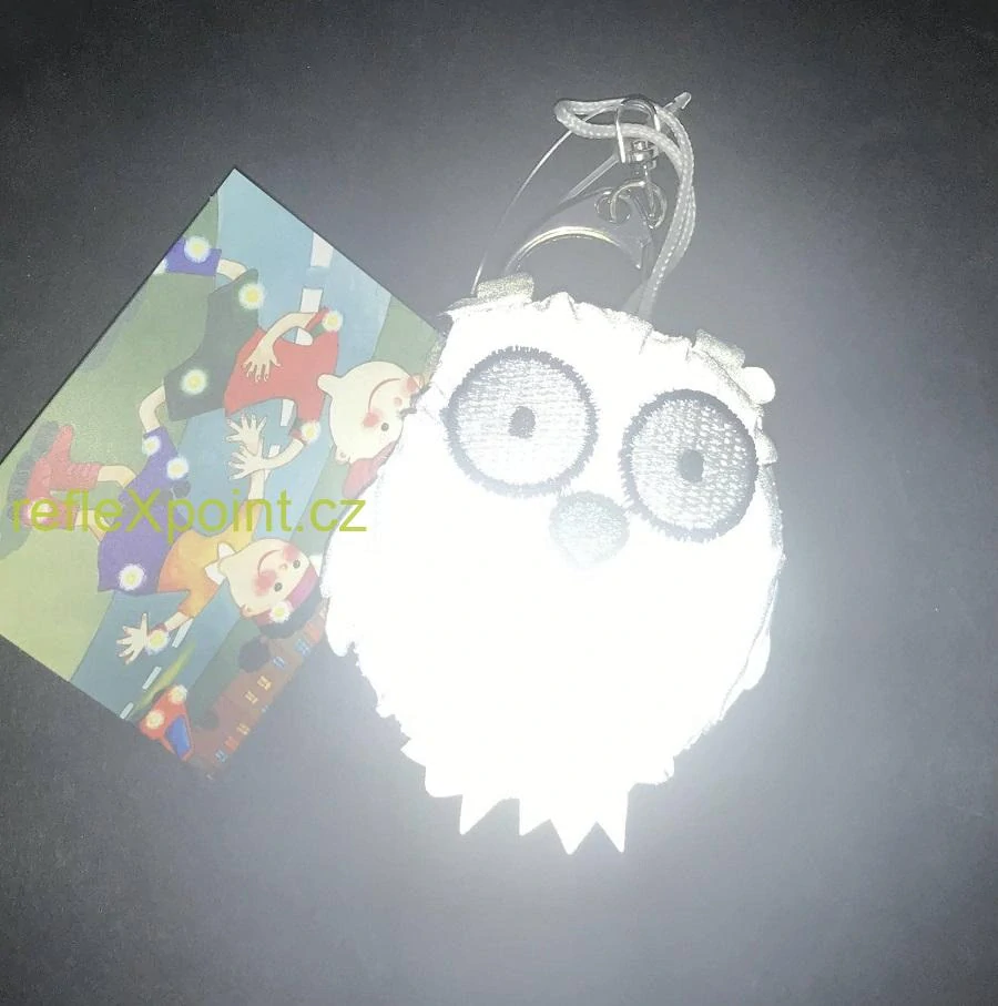 Přívěsek reflexní 3D -  Sova
