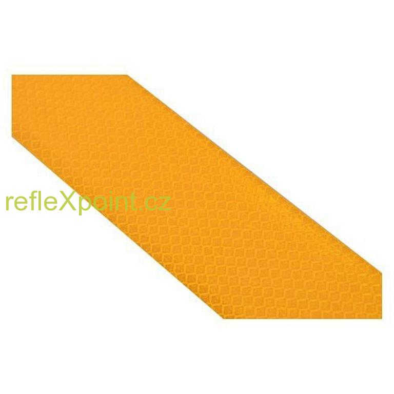 Samolepící páska reflexní 1m x 5cm žlutá