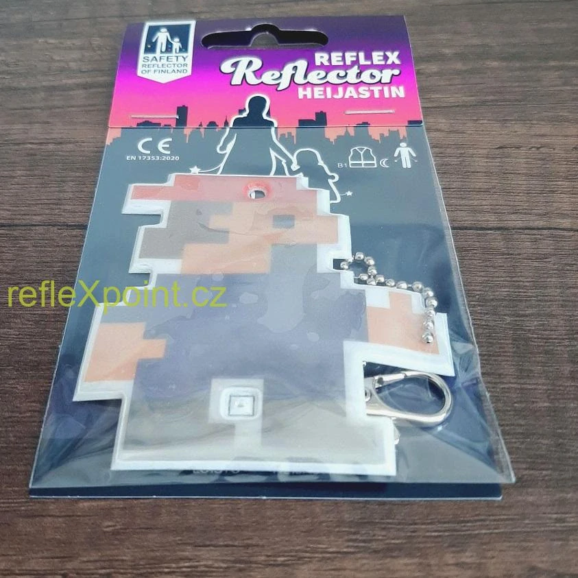Reflexní přívěsek - Pixelová postavička