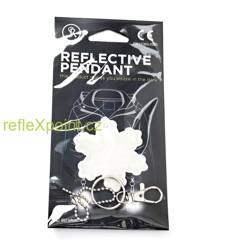 Reflexní přívěsek - Sněhová vločka