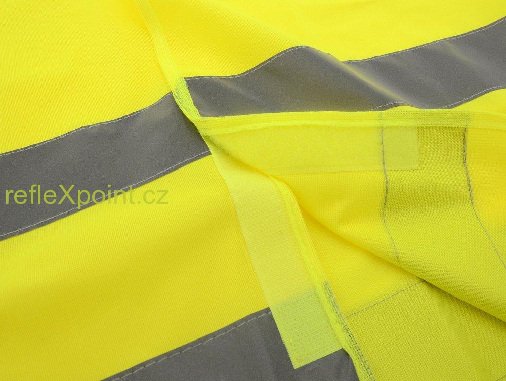 Reflexní výstražná vesta -  žlutá  XL