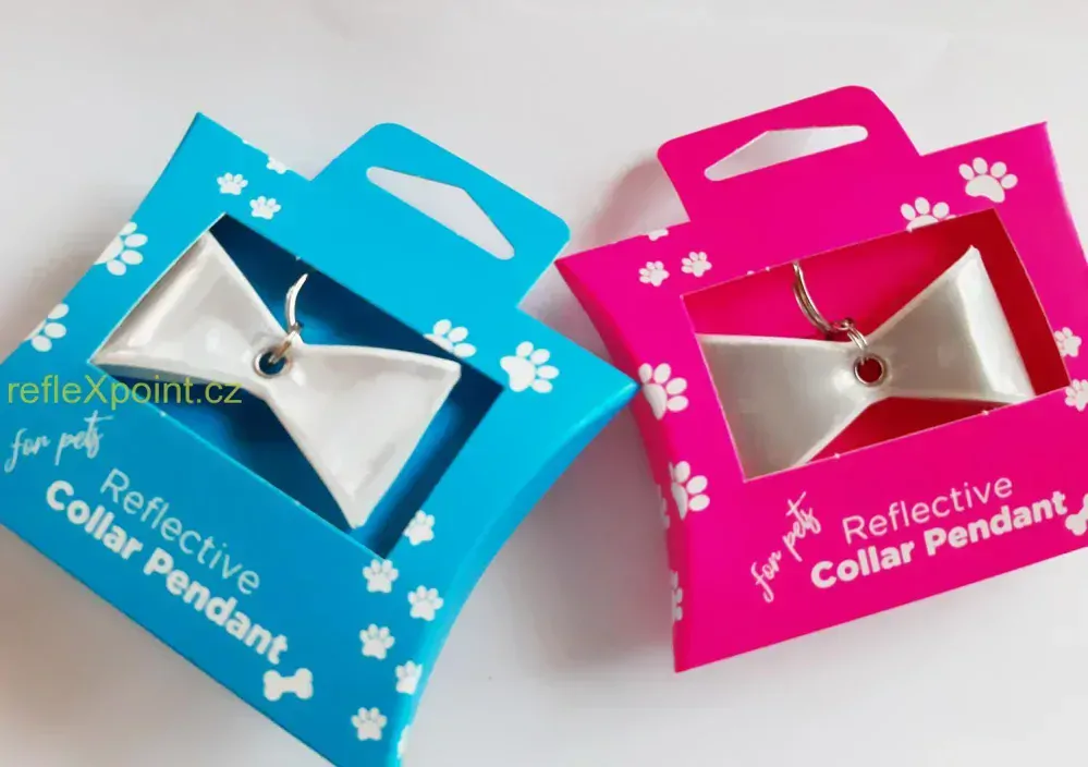 Reflexní přívěsek na obojek - Mašlička / Motýlek