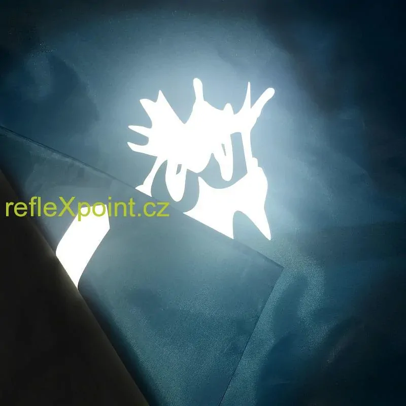 Nákupní taška s reflexním motivem - tyrkysová