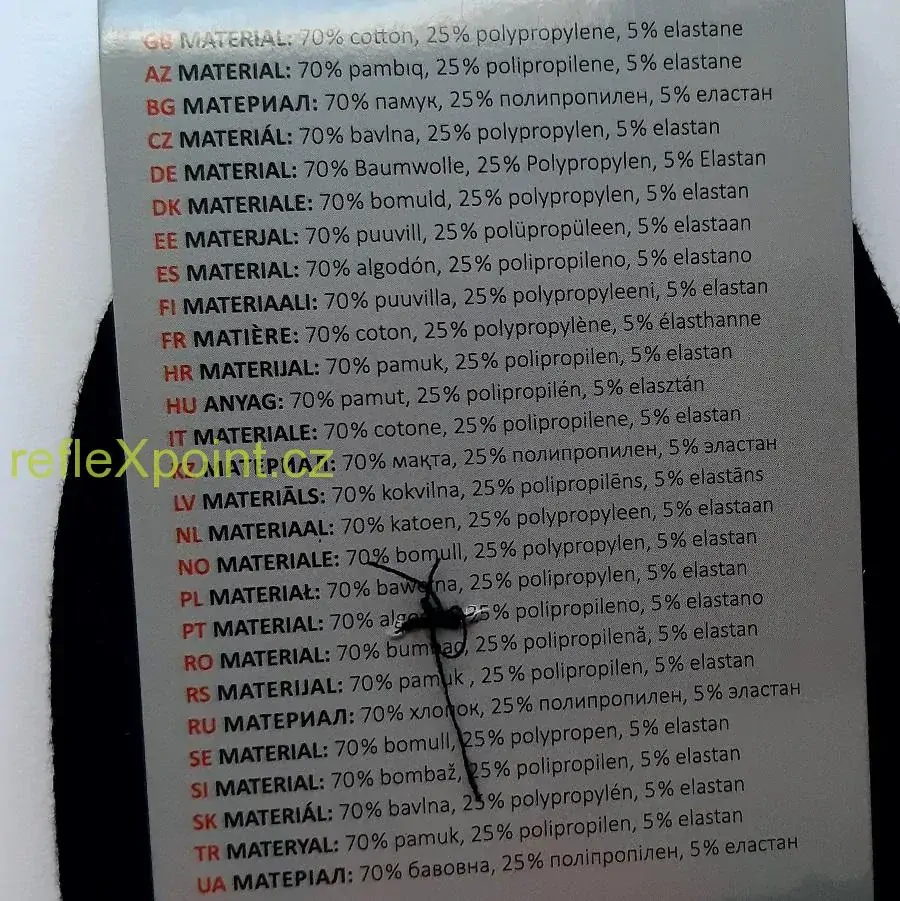 Ponožky ENIF s reflexním prvkem - červené