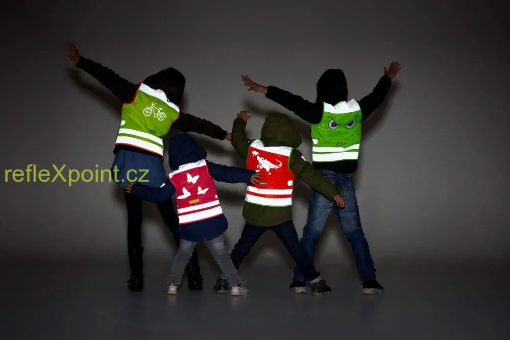 WOWOW Dětská Reflexní vesta NUTTY JACKET Yellow 