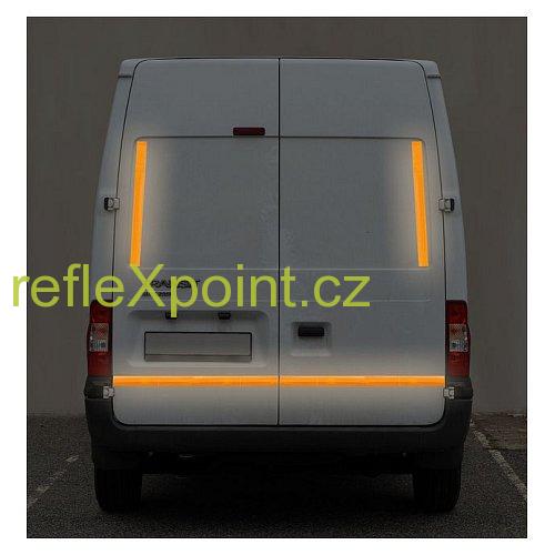 Samolepící páska reflexní 1m x 5cm žlutá