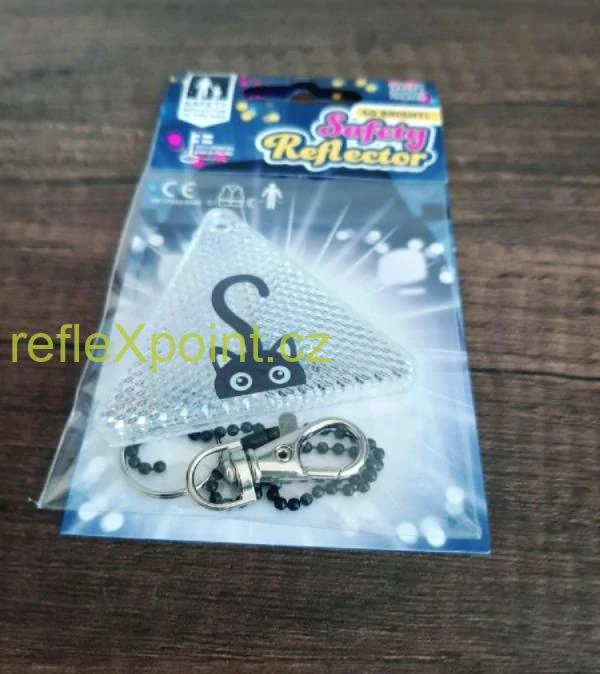 Tvrdý reflexní přívěsek - Pozor kočka