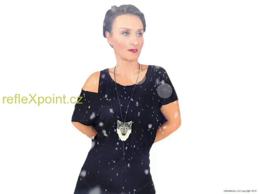 Reflexní náhrdelník / přívěsek Origami - Zajíc