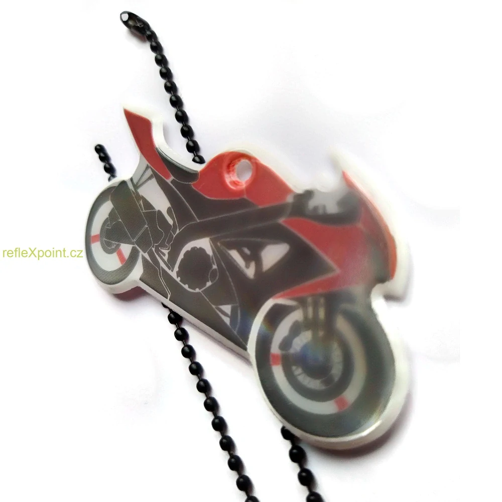 Reflexní přívěsek - Motorka