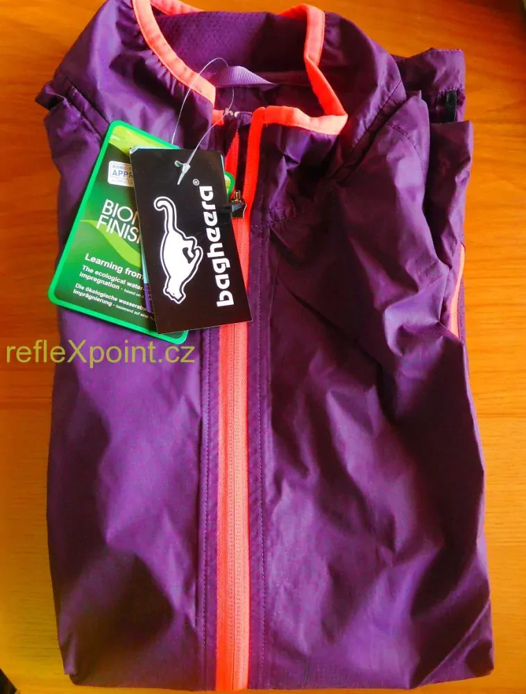 Bagheera - sportovní reflexní větrovka dámská - švestková  vel. S