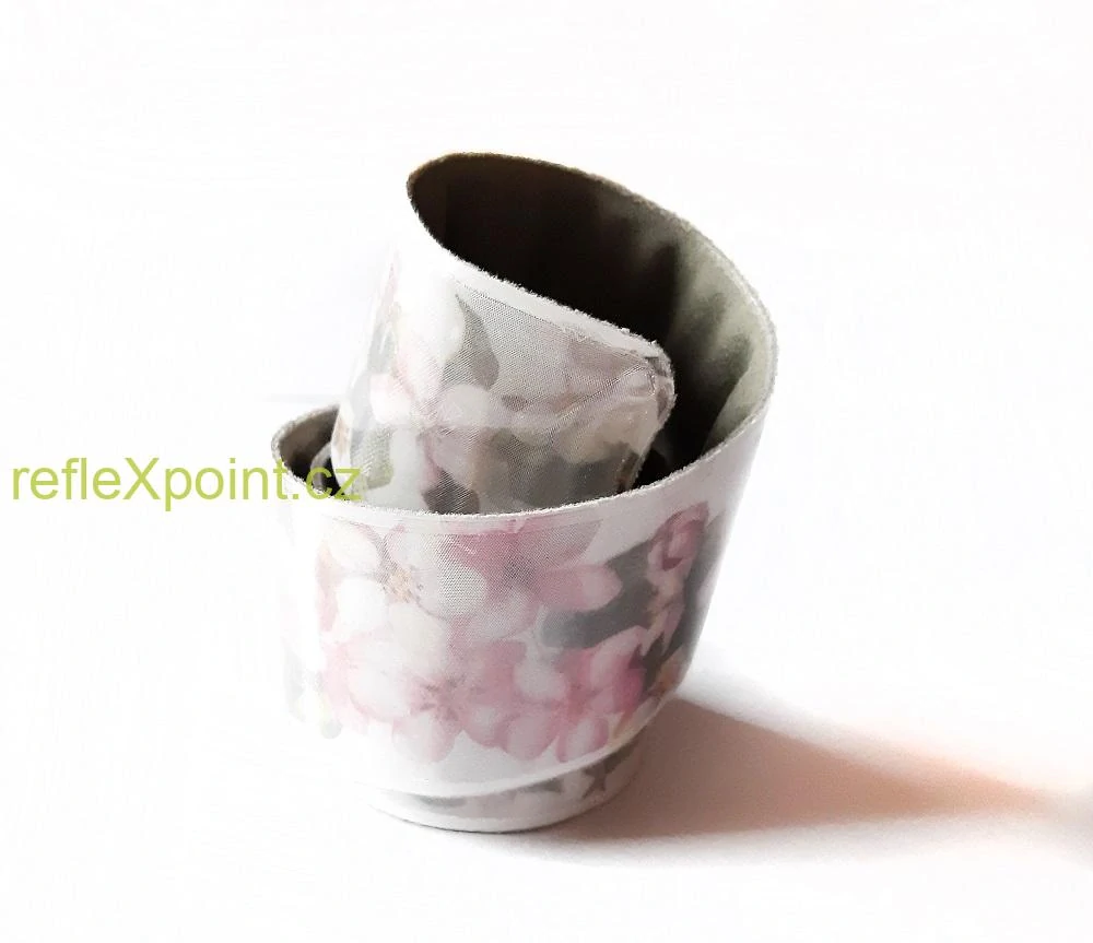 Reflexní páska - samonavíjecí - Květy jabloně