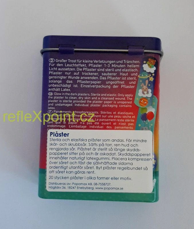 Náplast svítící ve tmě 