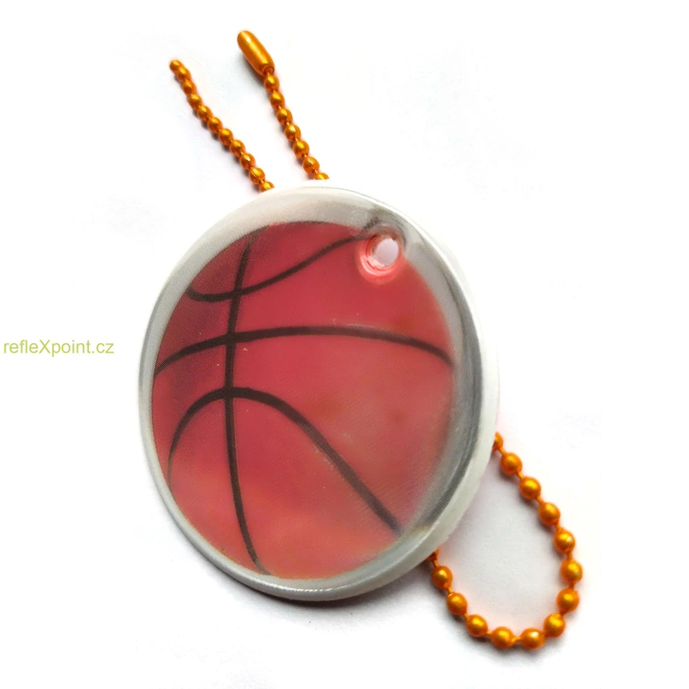 Reflexní přívěsek - Basketbalový míč 