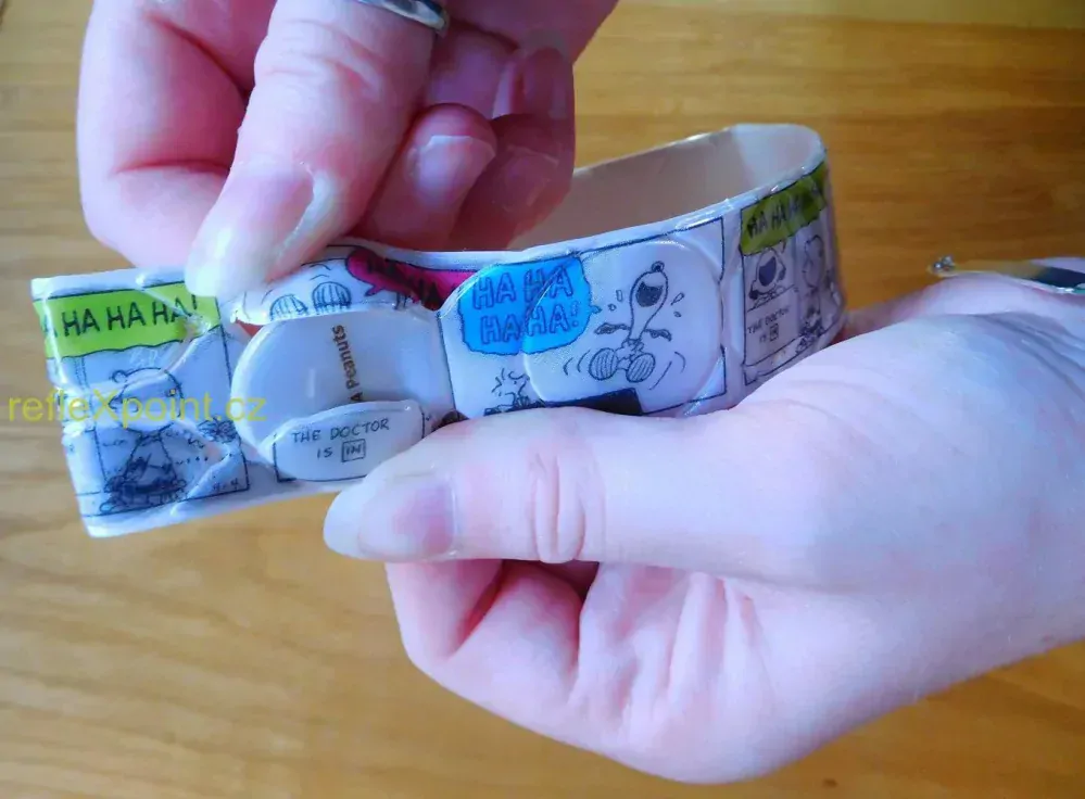 Reflexní doplněk k obojku pro psy - Snoopy Comics