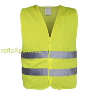 Reflexní výstražná vesta -  žlutá  XL