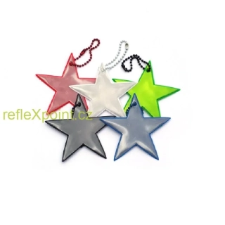 Reflexní přívěsek - Superstar - 5 barev