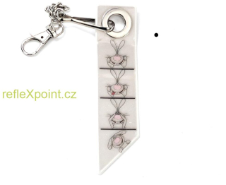 Reflexní přívěsek - Králík ve fotobudce