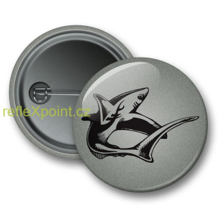 REFLEXNÍ připínací placka - Žralok