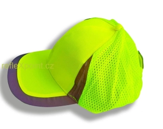 Kšiltovka ELY - reflexní, neónově žlutá 