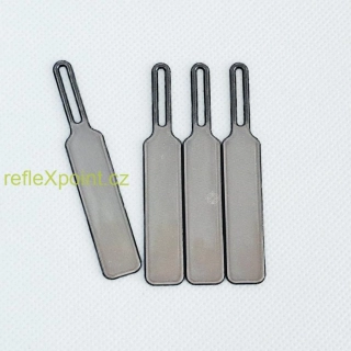 4x Taháček na zip - černý