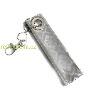 Reflexní přívěsek - poutko - Modrý vzor