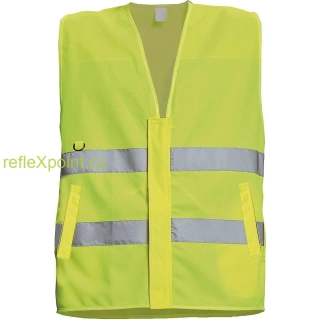 Neónově žlutá reflexní vesta LYNX  PROFI - XL