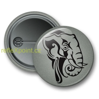 REFLEXNÍ připínací placka - slon